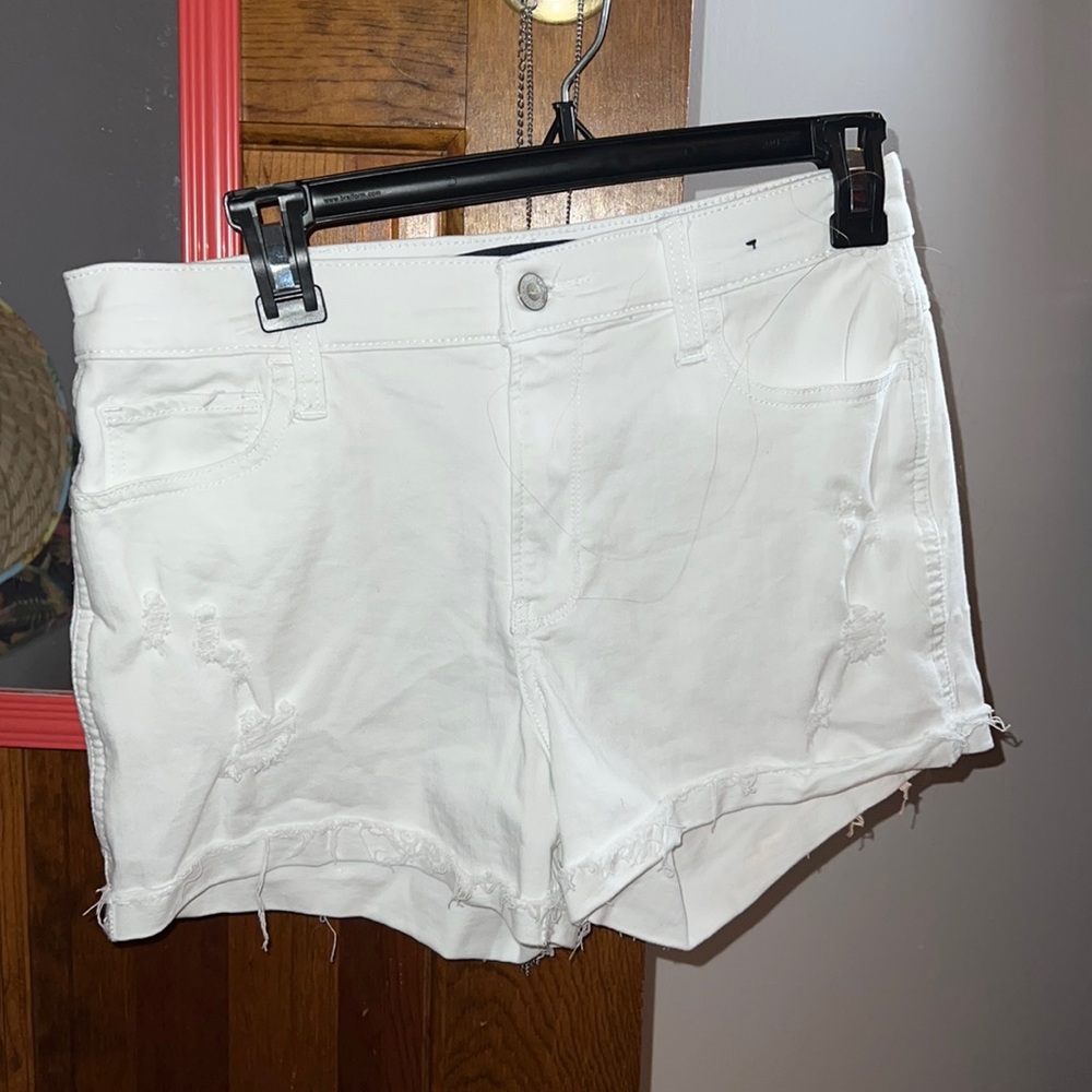 Hollister White High Rise Shorts